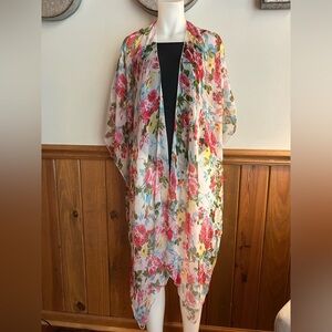 Salty Lemon one size fits most swimsuit cover, floral, NWT, bathing suit cover